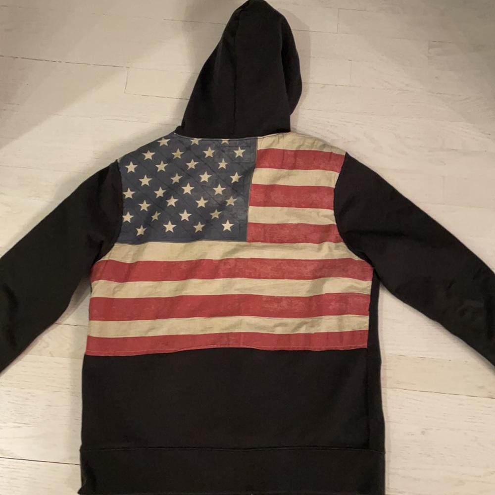 Ralph Lauren American Flag Zippered Hoodie